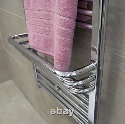 Heated Towel Rail 1400x500mm Bathroom Radiator Ladder Anthracite White Chrome