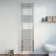 Heated Towel Rail Chrome 1800 X 450mm Flat Bathroom Wall Mounted Steel