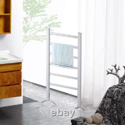 Heated Towel Rail, Electric Towel Radiator with 6 Bars & 4 Non-Slip Mats, Wall M