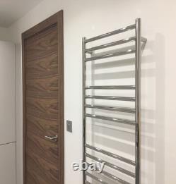 Heated Towel Rail Polished STAINLESS Radiator 350mm(w) x 1600mm(h) 1661 BTUs