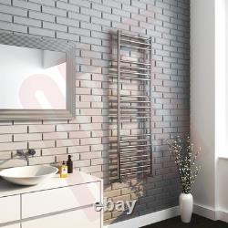 Heated Towel Rail Polished STAINLESS Radiator 500mm(w) x 1600mm(h) 2025 BTUs
