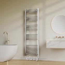 Heated Towel Rail Radiator 1600/1200 x 500mm Brushed Gold, Matte Black, Chrome