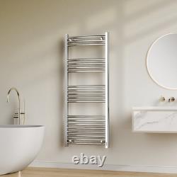 Heated Towel Rail Radiator 1600/1200 x 500mm Brushed Gold, Matte Black, Chrome