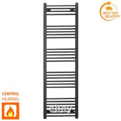Heated Towel Rail Radiator 500mm Width Matt Black Designer Bathroom Radiator