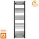 Heated Towel Rail Radiator 500mm Width Matt Black Designer Bathroom Radiator