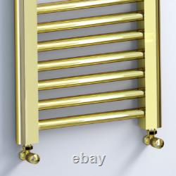 Heated Towel Rail Radiator 550mm Width Polished Gold Bathroom Central Heating