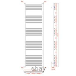 Heated Towel Rail Radiator 550mm Width Polished Gold Bathroom Central Heating