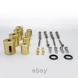 Heated Towel Rail Radiator Brushed Brass STRAIGHT 900mm(w) x 600mm(h) 1744 BTUs