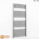 Heated Towel Rail Radiator Chrome Curved 550mm Width Central Heating Bathroom