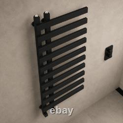 Heated Towel Rail Radiator Ladder Bathroom Matt Black Chrome Brushed Gold Rails