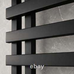 Heated Towel Rail Radiator Ladder Bathroom Matt Black Chrome Brushed Gold Rails