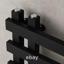 Heated Towel Rail Radiator Ladder Bathroom Matt Black Chrome Brushed Gold Rails