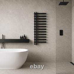 Heated Towel Rail Radiator Ladder Bathroom Matt Black Chrome Brushed Gold Rails