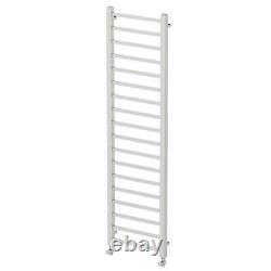 Heated Towel Rail Radiator Wall Mounted Square Bar Ladder Chrome 1800 x 500mm