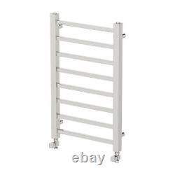 Heated Towel Rail Radiator Wall Mounted Square Bar Ladder Chrome 800 x 500mm