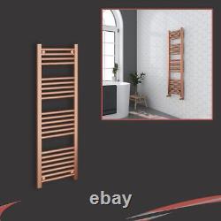 Heated Towel Rail Radiator Warmer Brushed Copper 400mm(w) x 1200mm(h) 1637 BTUs