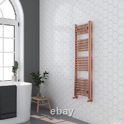 Heated Towel Rail Radiator Warmer Brushed Copper 400mm(w) x 1200mm(h) 1637 BTUs