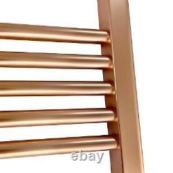 Heated Towel Rail Radiator Warmer Brushed Copper 400mm(w) x 1200mm(h) 1637 BTUs