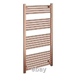 Heated Towel Rail Radiator Warmer Brushed Copper 600mm(w) x 1200mm(h) 2330 BTUs