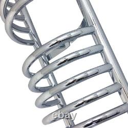 Heated Towel Rail Radiator Warmer Chrome BUCKLEY 300mm(w) x 1200mm(h) 1795 BTUs