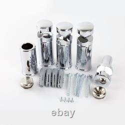 Heated Towel Rail Radiator Warmer Chrome STRAIGHT 600mm(w) x 1400mm(h) 2661 BTUs
