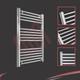 Heated Towel Rail Radiator Warmer Chrome Straight 600mm(w) X 800mm(h) 1624 Btus