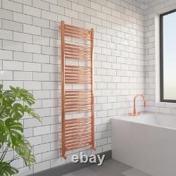 Heated Towel Rail Radiator Warmer Copper STRAIGHT 500mm(w) x 1600mm(h) 2761 BTUs