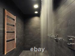 Heated Towel Rail Radiator Warmer Copper STRAIGHT 500mm(w) x 1600mm(h) 2761 BTUs