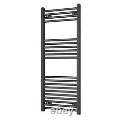 Heated Towel Rail STRAIGHT Gunmetal Bathroom Radiator 500mm(w) x 1200mm(h)