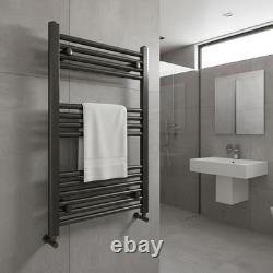 Heated Towel Rail STRAIGHT Gunmetal Bathroom Radiator 500mm(w) x 800mm(h)