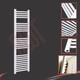 Heated Towel Rail Straight White Bathroom Radiator 300mm(w) X 1500mm(h) 1906 Btu