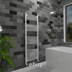 Heated Towel Rail STRAIGHT White Bathroom Radiator 500mm(w) x 1500mm(h) 2642 BTU