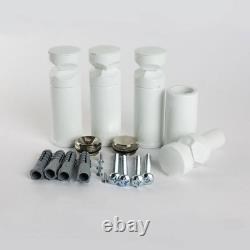 Heated Towel Rail STRAIGHT White Bathroom Radiator 500mm(w) x 1500mm(h) 2642 BTU