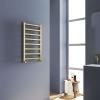 Heated Towel Rail Square Corner Grey Brass Chrome White Bathroom Radiator G-rad