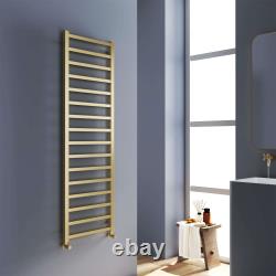 Heated Towel Rail Square Corner Grey Brass Chrome White Bathroom Radiator G-Rad