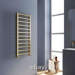 Heated Towel Rail Square Corner Grey Brass Chrome White Bathroom Radiator G-Rad