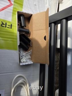 Heated Towel Rail matte black 1200 x 500mm
