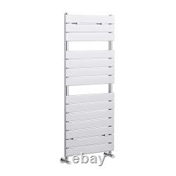 Heated Towel Rail with 14 Flat Panels 1213 x 500mm Choice of Colour