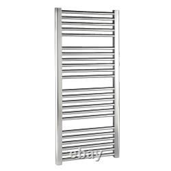 Heated Vertical Towel Rail with Straight Rails