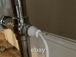 Heritage Electric Bathroom Radiator Heated Towel Rail Chrome Silver Cream