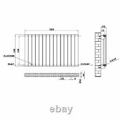 Horizontal Vertical Designer Radiator Flat Panel Oval Column Central Heating rad