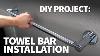 How To Install A Towel Bar In Drywall Strong Towel Rack Installation