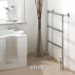 Hudson Reed Countess Traditional Heated Towel Rail 966 x 673mm Polished Chrome