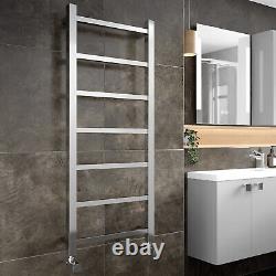 Hudson Reed Eton Heated Towel Rail 1200mm H x 450mm W Chrome