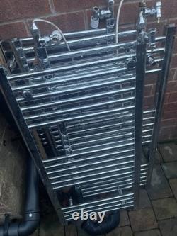 Job Lot of 4 Chrome Heated Towel Radiators Bathroom Towel Rails