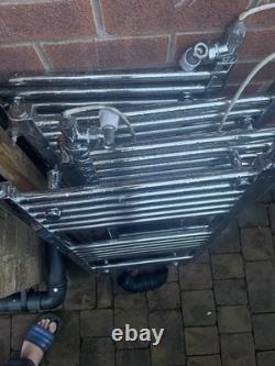 Job Lot of 4 Chrome Heated Towel Radiators Bathroom Towel Rails