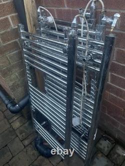 Job Lot of 4 Chrome Heated Towel Radiators Bathroom Towel Rails