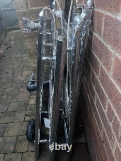 Job Lot of 4 Chrome Heated Towel Radiators Bathroom Towel Rails