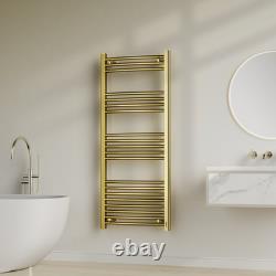 LEBTAR Towel Rail M 120cm x 50cm Brushed Gold Heated Towel Warmer