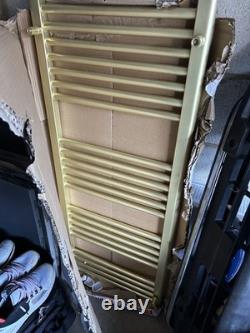 Luxury Brushed Brass Heated Towel Rail (500mm x 1200mm) Brand NewithUnused